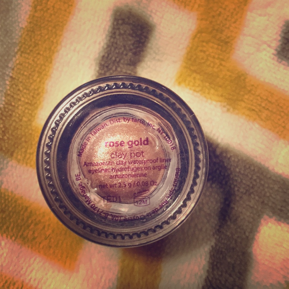 SOLD********Tarte rose gold clay pot